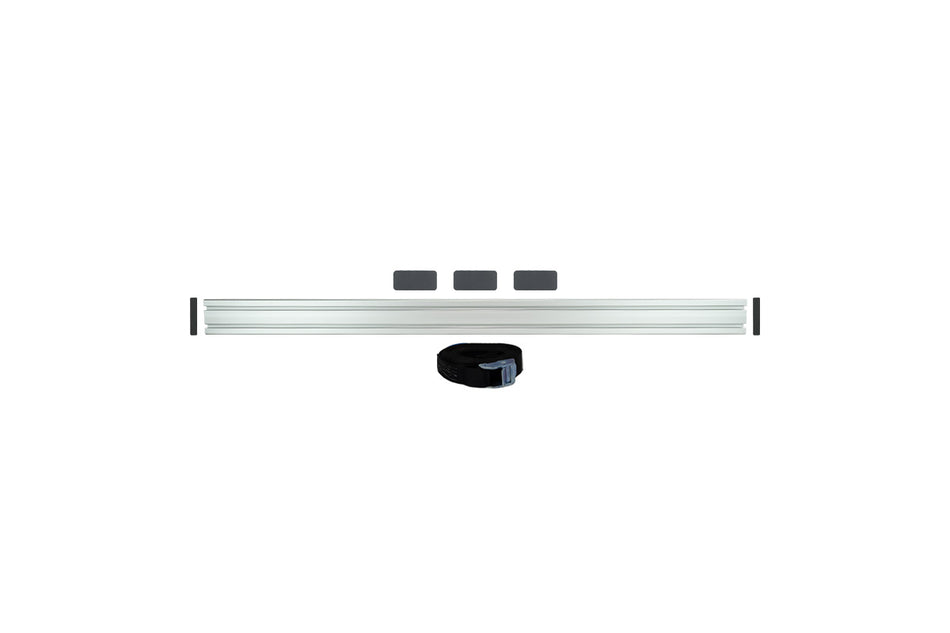 Freistehend - 1200mm Gabelhalterung Schiene Doppel T-Nut + 4m Zurrgurt