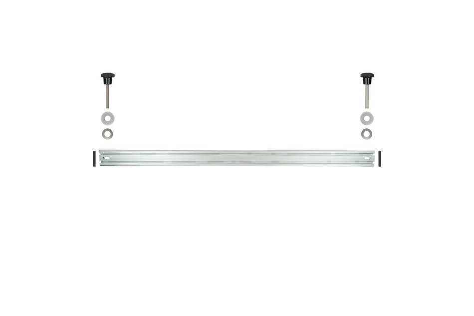 VW T5/T6 SWB/LWB - 1340mm Fork Mount Rail Twin T-Slot -  Fits  Cargo Hoop Mount Holes Behind 2nd Row of Seats (Middle of Van)