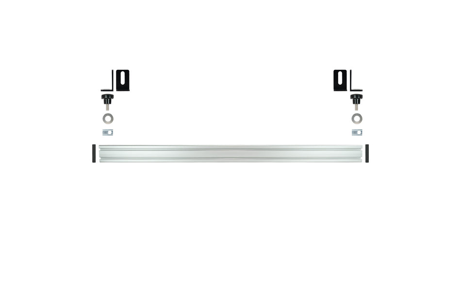 Ford Transit Custom - 1680mm Fork Mount Rail Twin T-Slot -  Fits to Rear Cargo Hoop Mount Holes