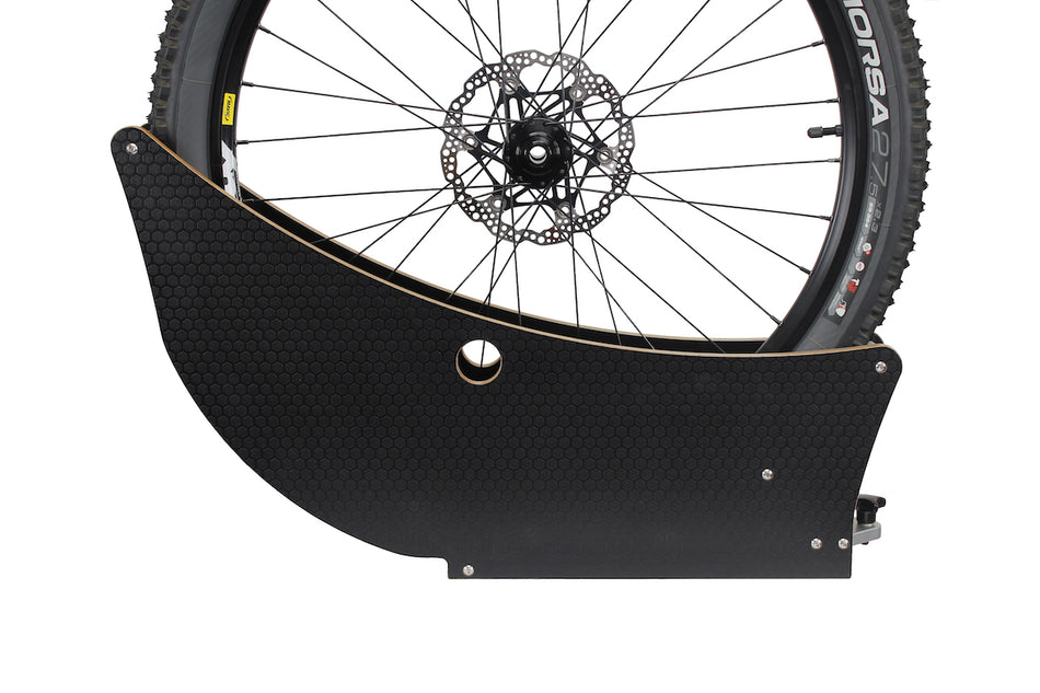 Wheel Holder Fits 26"- 29" Wheels Compatible with Single & Twin Slot Rails - Sealed & Polished